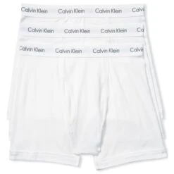 CALVIN KLEIN Men's Classic Cotton Boxer Briefs, 3 Pack
