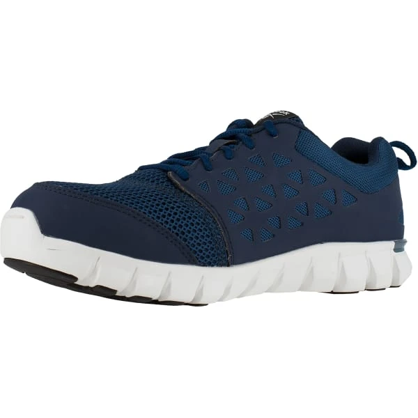 REEBOK WORK Men's Sublite Cushion Work Alloy Toe Work Shoes, Navy - Image 4