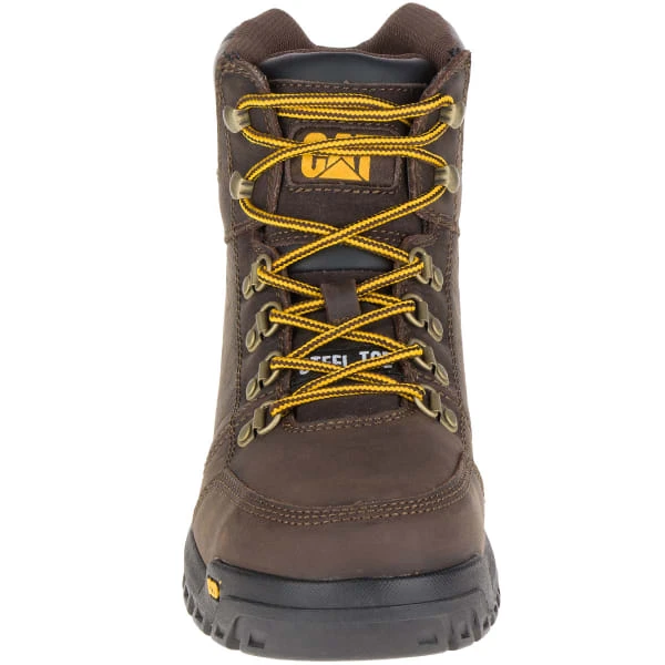 CATERPILLAR Men's 6 In. Outline Steel Toe Work Boots, Seal Brown - Image 4