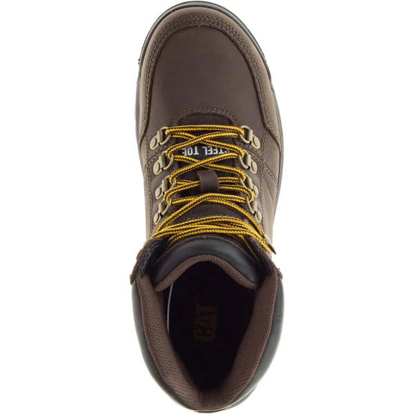 CATERPILLAR Men's 6 In. Outline Steel Toe Work Boots, Seal Brown - Image 6