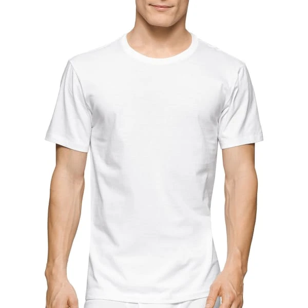 CALVIN KLEIN Men's Stretch Classic Crew Short-Sleeve Undershirts, 2-Pack