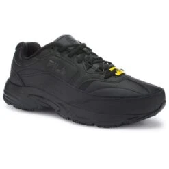 FILA Men's Memory Workshift Service Shoes, Black