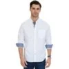 NAUTICA Men's Classic Fit Soft Wash Long Sleeve Button Down Shirt