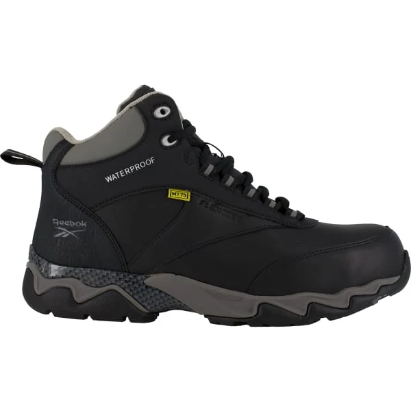 REEBOK WORK Men's Beamer Composite Toe Internal Met Guard Waterproof Athletic Hiker, Black/Grey - Image 2