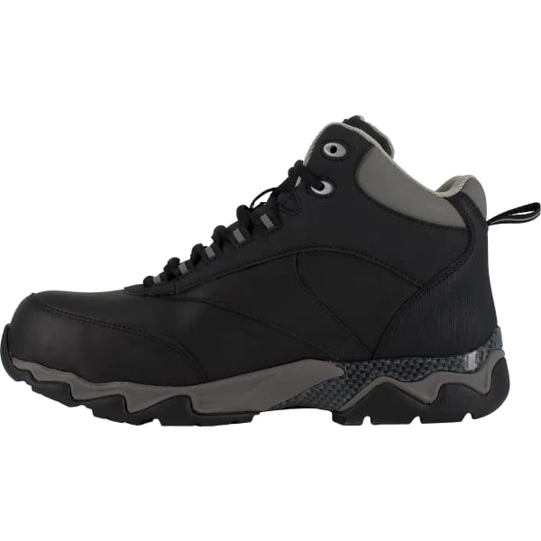REEBOK WORK Men's Beamer Composite Toe Internal Met Guard Waterproof Athletic Hiker, Black/Grey - Image 3