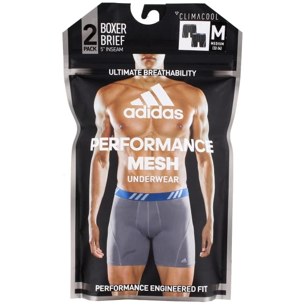 ADIDAS Men's Performance Mesh Boxer Briefs, 2-Pack - Image 3