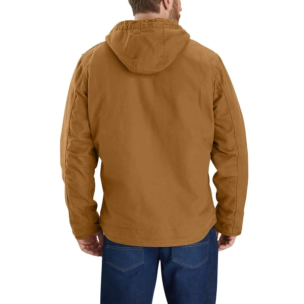 CARHARTT Men's Washed Duck Sherpa-Lined Jacket - Image 3