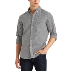 CHAPS Men's Stretch Easy Care Poplin Button-Down Shirt