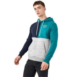 JACK WILLS Men's Crewe Cut And Sew Panel Hoodie