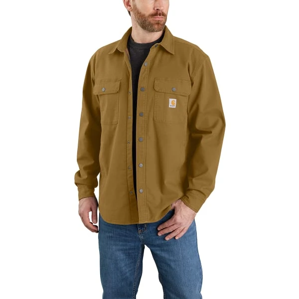 CARHARTT Men's Ruffed Flex Relaxed Fit Fleece-Lined Shirt Jacket - Image 2