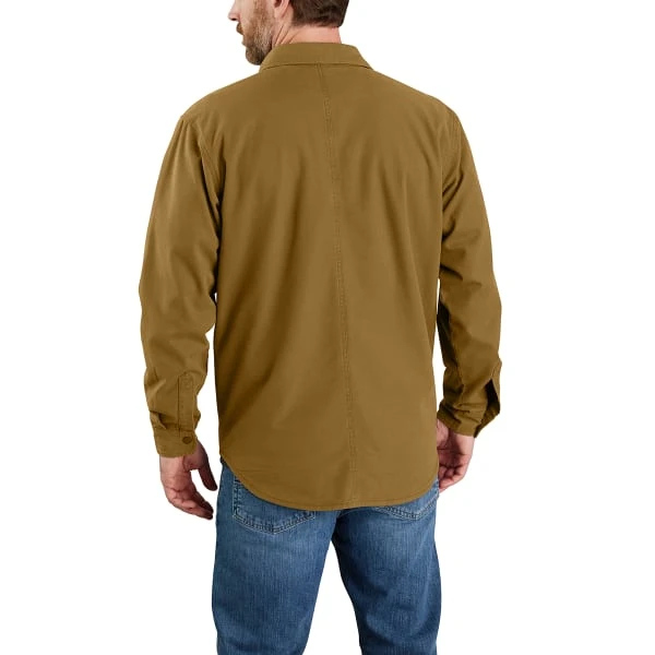 CARHARTT Men's Ruffed Flex Relaxed Fit Fleece-Lined Shirt Jacket - Image 3