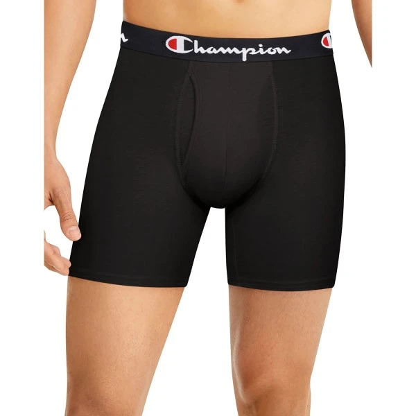 CHAMPION Men's Lightweight Stretch Boxer Briefs, 3 Pack - Image 3