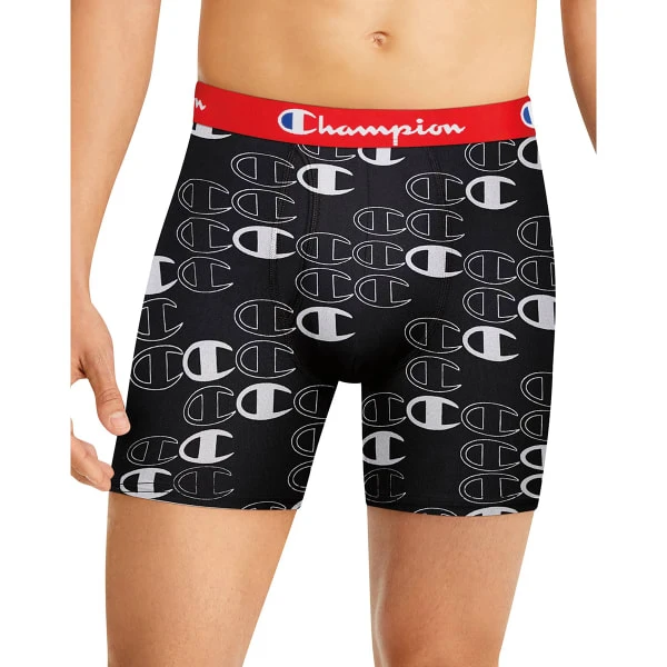 CHAMPION Men's Lightweight Stretch Boxer Brief, 3 Pack - Image 3