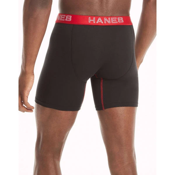 HANES Ultimate Men's Stretch Boxer Briefs, 5-Pack Extended Size - Image 3