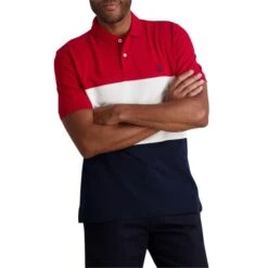 CHAPS Men's Pique Polo