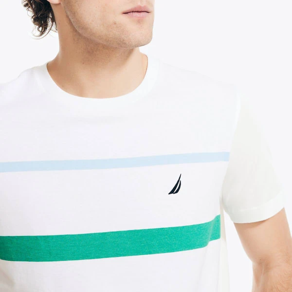 NAUTICA Men's Striped Short-Sleeve Crewneck Tee - Image 3