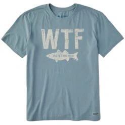 LIFE IS GOOD Men's WTF Crusher-Lite Short-Sleeve Tee
