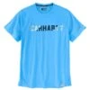 CARHARTT Men's 105203 Force Relaxed Fit Midweight Short-Sleeve Block Logo Graphic Tee