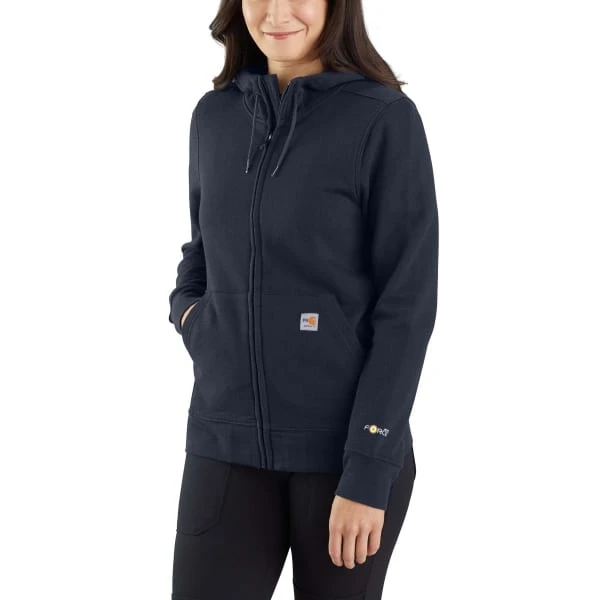 CARHARTT Women's 105284 Flame Resistant Force Relaxed Fit Midweight Zip-Front Sweatshirt - Image 2