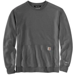 CARHARTT Men's 105568 Force Relaxed Fit Lightweight Crewneck Sweatshirt, Extended Sizes