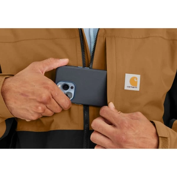 CARHARTT Men's 105751 Storm Defender Relaxed Fit Lightweight Packable Jacket - Image 5