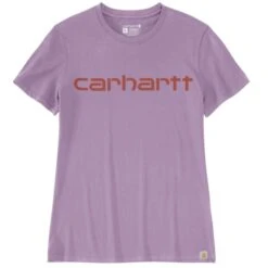CARHARTT Women's 105764 Relaxed Fit Lightweight Short-Sleeve Multi Color Logo Graphic T-Shirt